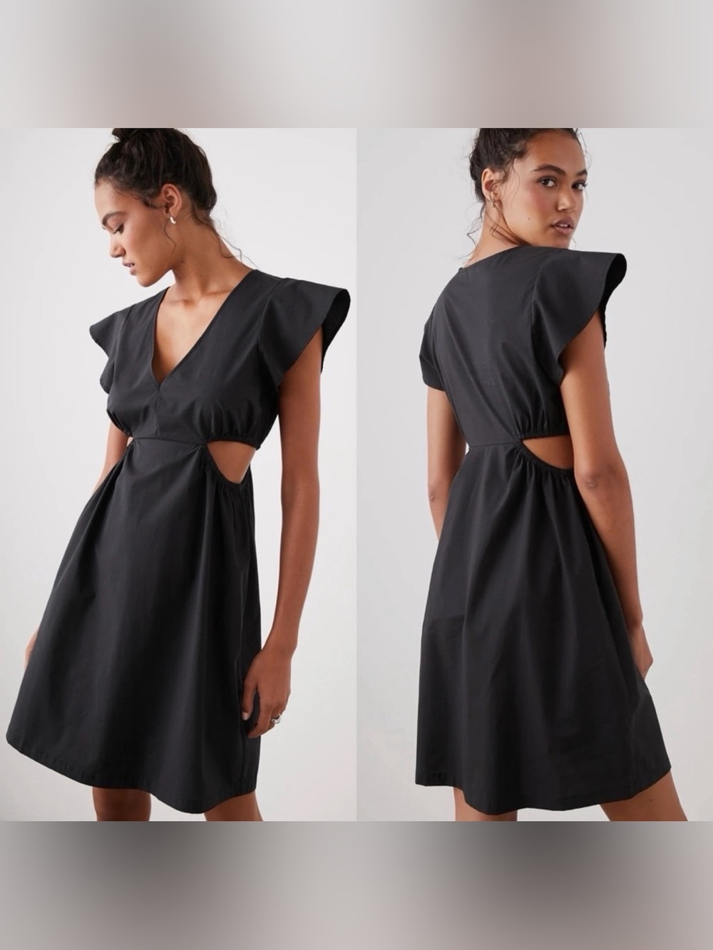 Rails Nyla Black Cutout Mini Dress GUC Small